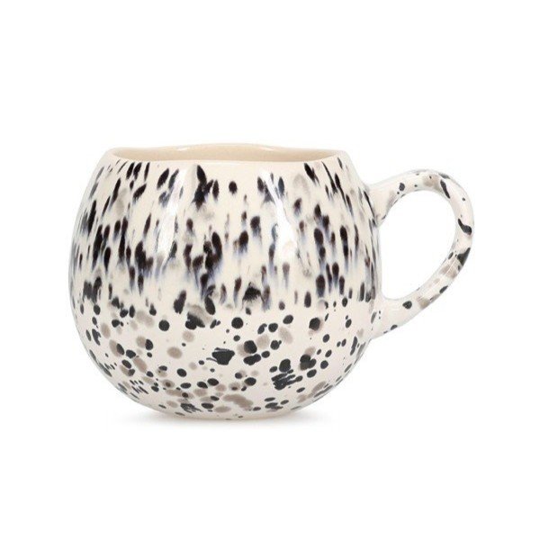 Melnbalta akmensmasas krūze 460 ml Muggies – Salt&Pepper