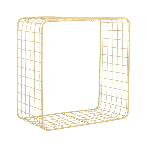 Gaiši dzelteni tērauda sienas plaukti (2 gab.) 35 cm Reja – PT LIVING-image-2