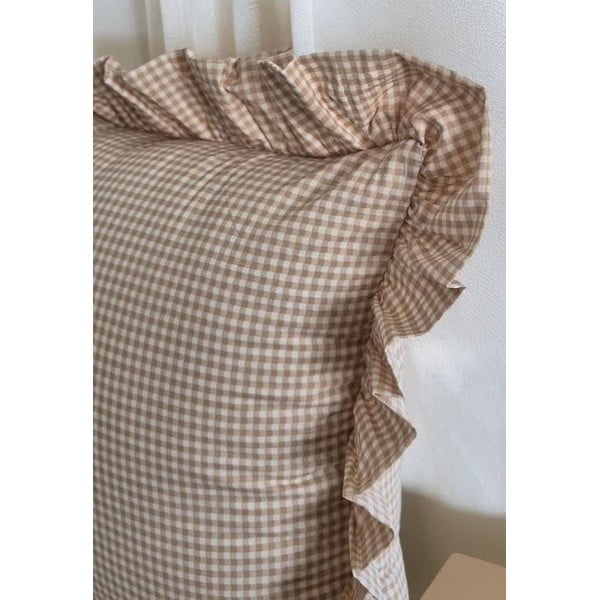 Kokvilnas spilvendrāna 45x45 cm Ruffled – Mila Home-image-2