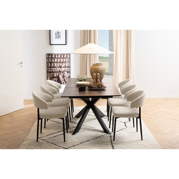 Keramikas izvelkams ēdamgalds 90x210 cm Irwine – Actona-image-3