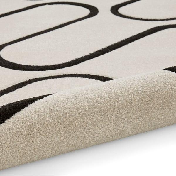 Melnbalts paklājs 160x230 cm Linear Curve – Catherine Lansfield-image-3