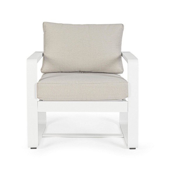 Balts metāla dārza atpūtas krēsls Merrigan   – Bizzotto-image-2