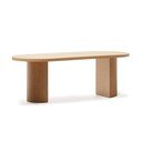 Ēdamgalds ar ozolkoka imitāciju 100x200 cm Nealy – Kave Home