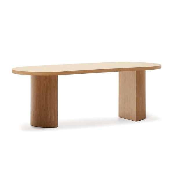 Ēdamgalds ar ozolkoka imitāciju 100x200 cm Nealy – Kave Home