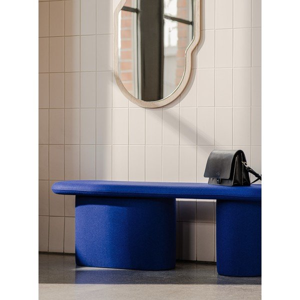 Zils vilnas polsterēts sols Rull – noo.ma-image-1