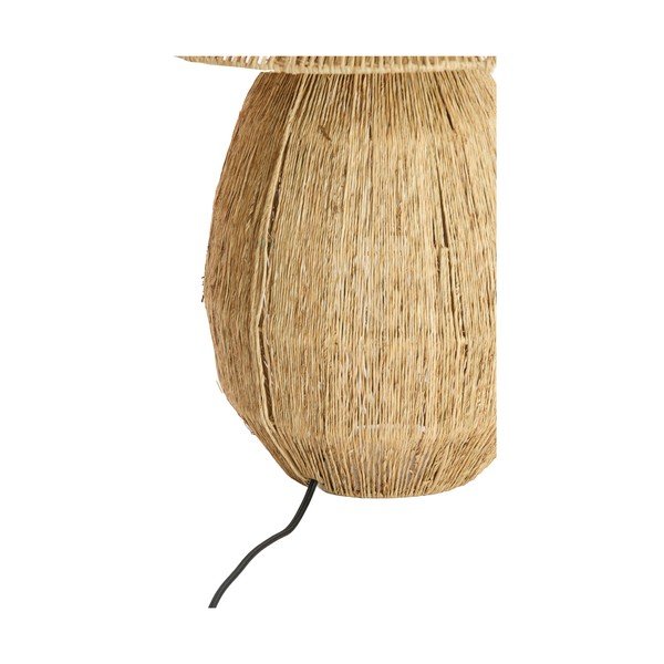 Dabīga toņa galda lampa ar džutas abažūru (augstums 55 cm) Maruva – Light & Living-image-4
