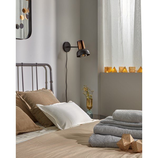 Melna sienas lampa Kave Home Amina-image-3