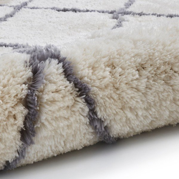 Bēšs un pelēks ar rokām darināts paklājs Think Rugs Morocco Ivory & Grey, 150 x 230 cm-image-1