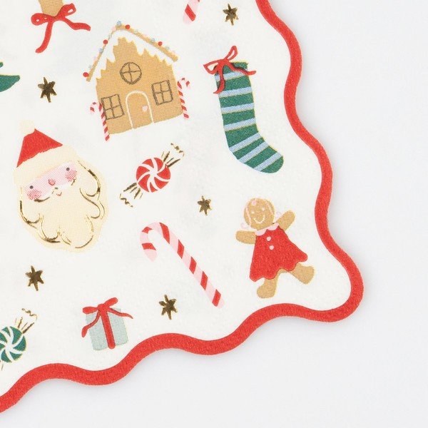 Papīra salvetes (16 gab.) Jolly Christmas – Meri Meri-image-1