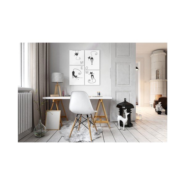 Daudzdaļīga glezna Styler Scandi Cats, 64 x 74 cm-image-1