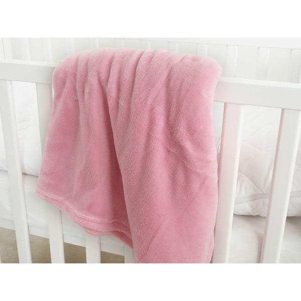 Rozā bērnu sega no mikroflaneļa 110x140 cm Exclusive – B.E.S.-image-1