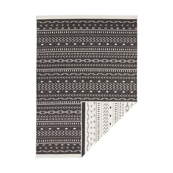Melns un krēmkrāsas āra paklājs NORTHRUGS Kuba, 290 x 200 cm-image-2