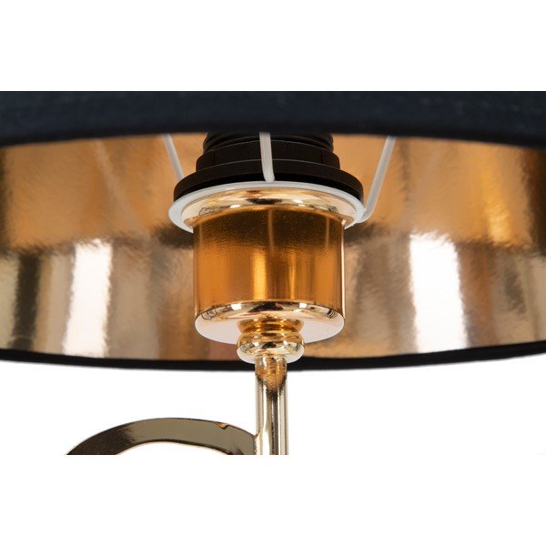 Galda lampa melnā un zelta krāsā Mauro Ferretti Glam Heart, augstums 61 cm-image-3
