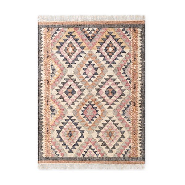 Pelēks ar rokām darināts džutas paklājs 200x300 cm Roya Parsa – Elle Decoration