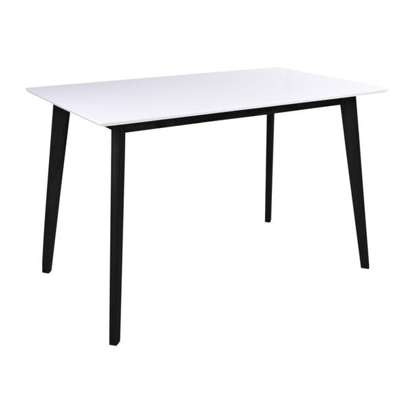 Balts ēdamistabas galds ar melnu konstrukciju Bonami Essentials Vojens, 120 x 70 cm-image-1