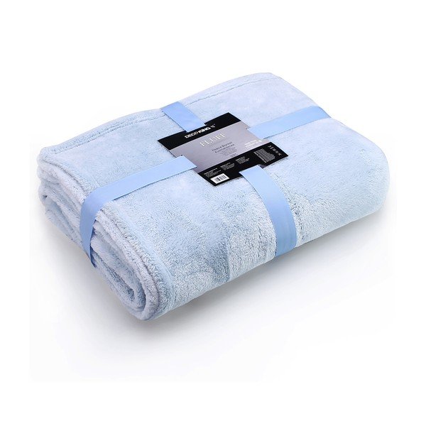 Gaiši zila mikrošķiedras sega DecoKing Fluff BabyBlue, 170 x 210 cm-image-3