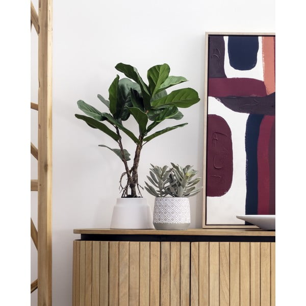 Mākslīgais fikuss (augstums 60 cm) Lyrata – Kave Home-image-4