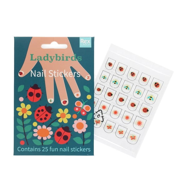 Radošais komplekts Ladybird – Nail stickers – Rex London