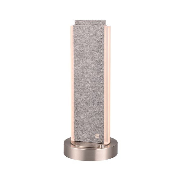 Pelēka LED galda lampa ar balss vadību/ar mobilās lietotnes vadību no auduma (augstums 51 cm) Cicara – CINQUE-image-4