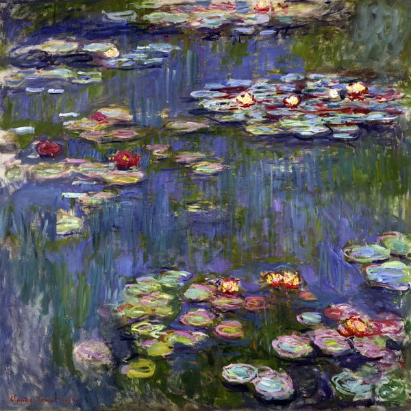 Gleznas reprodukcija Claude Monet – Water Lilies, 50 x 50 cm