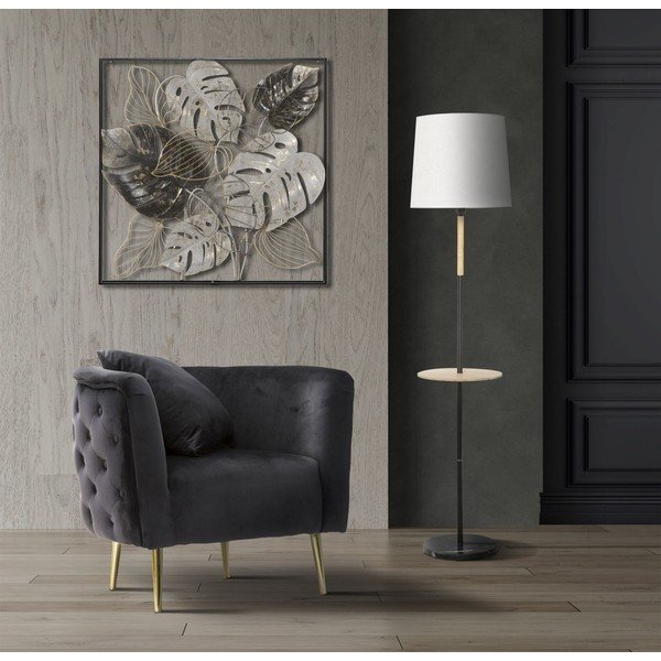 Melns samta atpūtas krēsls Bucarest – Mauro Ferretti-image-1