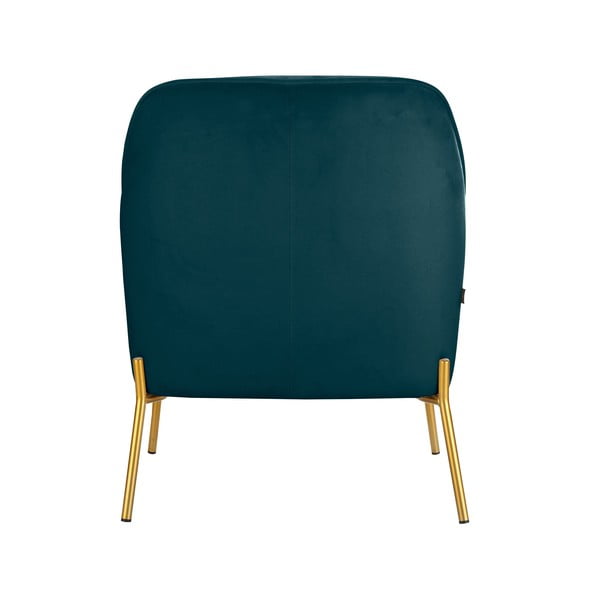 Zaļš/zils samta krēsls Runa – Støraa-image-2