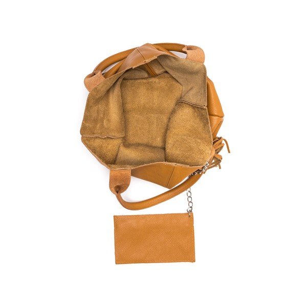 Ādas rokassoma Anna Luchini 187 Cognac-image-3