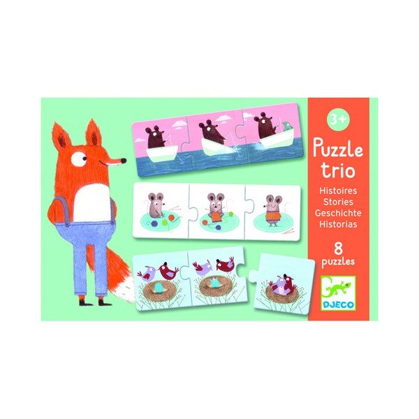 Bērnu puzle Djeco Trio Stories-image-1