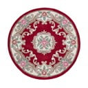 Sarkans vilnas paklājs Flair Rugs Aubusson, ⌀ 120 cm