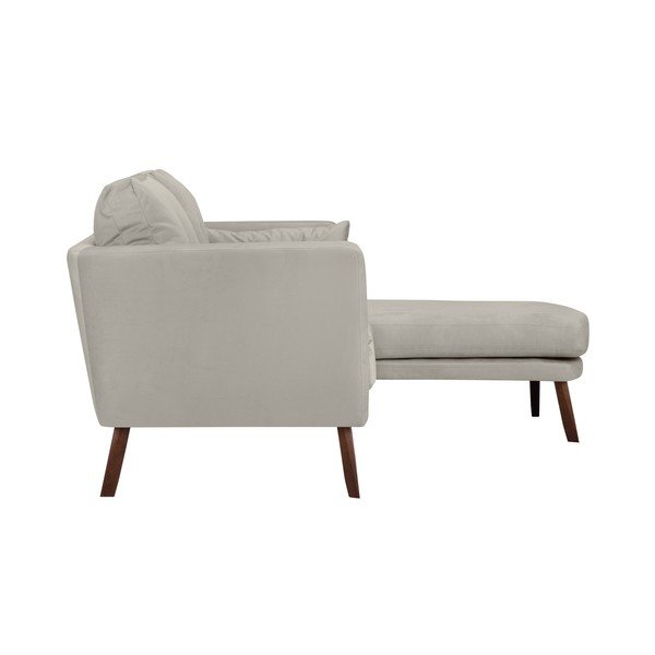 Bēšs trīsvietīgs dīvāns Mazzini Sofas Elena, ar atpūtas krēslu labajā stūrī-image-3