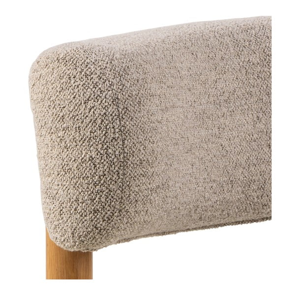 Bēšs atpūtas krēsls no buklē auduma Burley – Actona-image-4