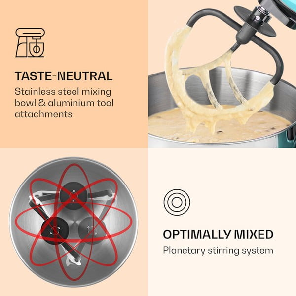 Bēšs virtuves kombains Klarstein Bella Pico 2G-image-2