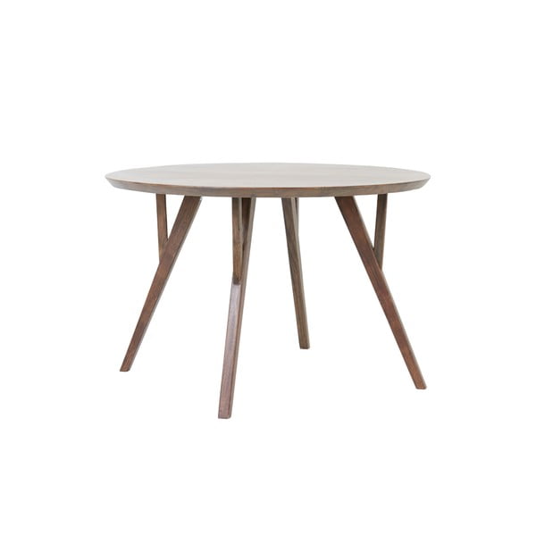 Brūns apaļš ēdamgalds ar akācijas koka galda virsmu ø 140 cm Quenza – Light & Living