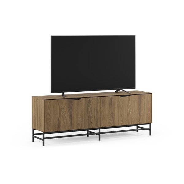 Melns/dabīga toņa TV galdiņš ar ozolkoka imitāciju 150x61x35 cm Aiden – Marckeric-image-2
