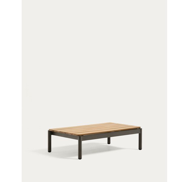 Tīkkoka masīvkoka dārza kafijas galdiņš 57x91 cm Sorells – Kave Home-image-3