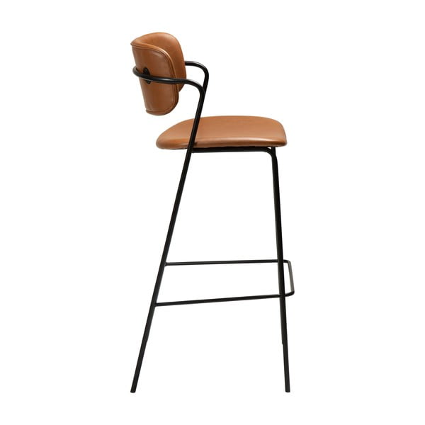 Brūns mākslīgās ādas bāra krēsls DAN-FORM Denmark Zed, augstums 107 cm-image-3