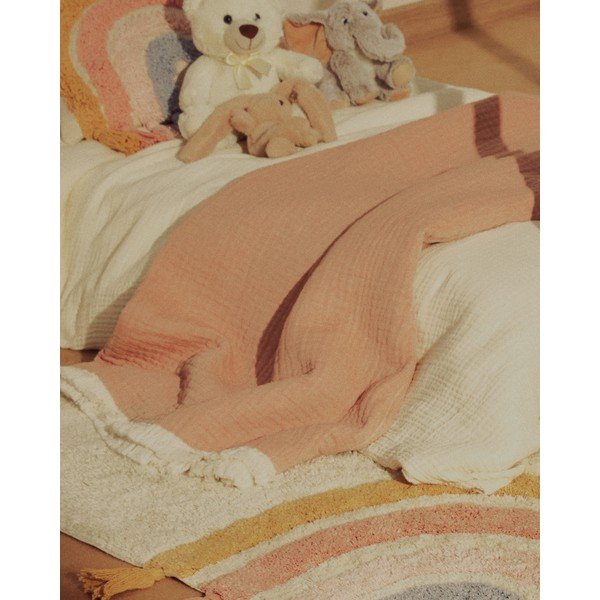 Lašrozā muslīna bērnu sega 130x170 cm Nafine – Kave Home-image-3