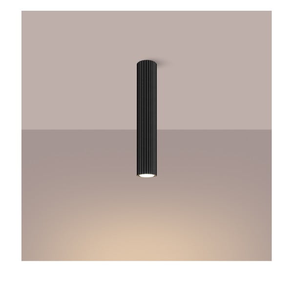 Melna prožektora tipa lampa Gleam – Sollux-image-3