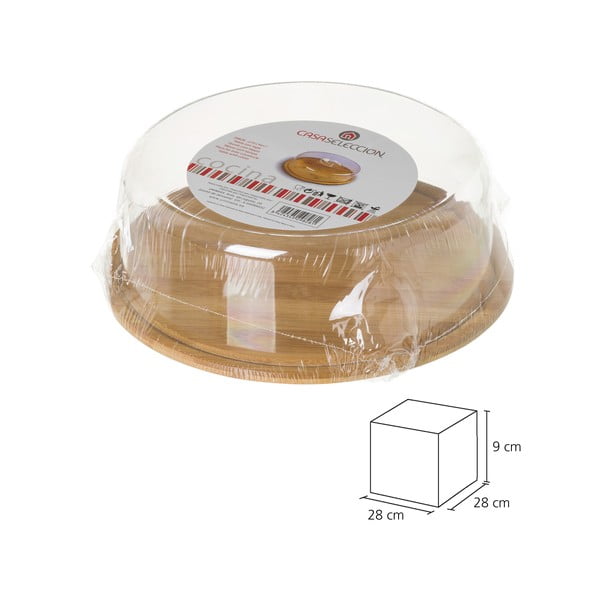 Apaļš bambusa paplāte ar vāku Casa Selección Bamboo-image-4