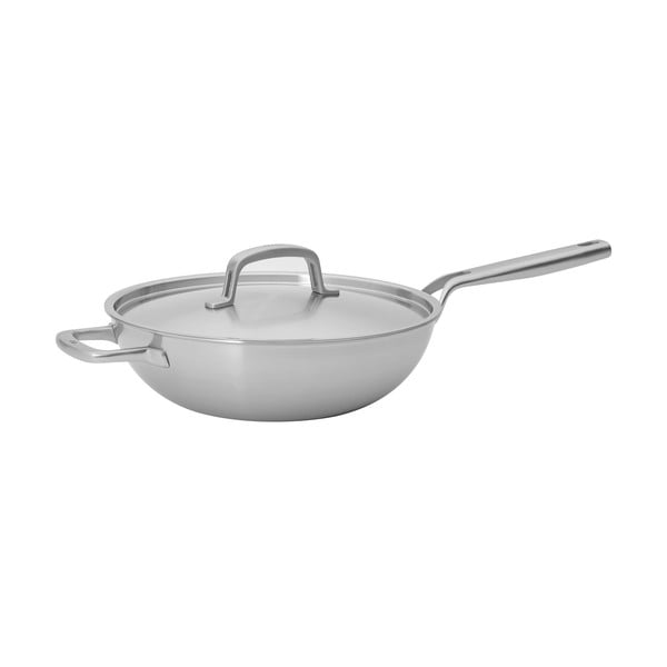 Wok nerūsējošā tērauda panna ar vāku ø 30 cm Lucca 3.0 – FABINI