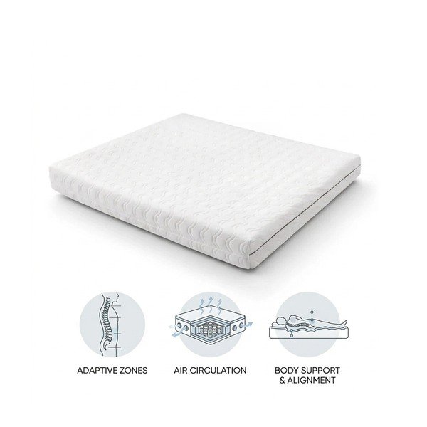 Vidēji stingrs atsperu matracis ar termoregulāciju 90x200 cm Dream Essence – Bonami Essentials-image-2