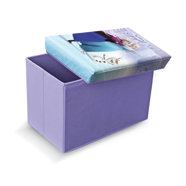 Violeta rotaļlietu uzglabāšanas kaste Domopak Frozen, garums 49 cm