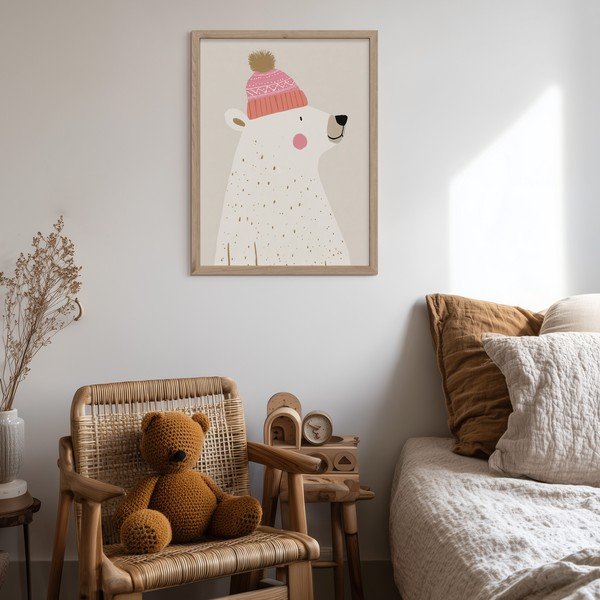 Bērnu plakāts 30x40 cm White Bear – Styler-image-2