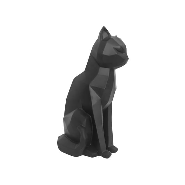 Matēta melna figūriņa PT LIVING Origami Cat, augstums 29,5 cm