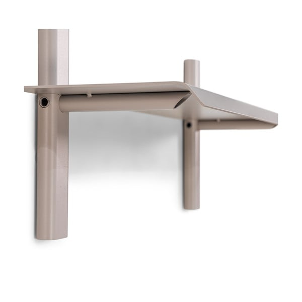 Pelēkbrūns metāla sienas plaukts 60 cm Hola – Spinder Design-image-3