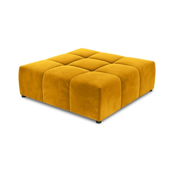 Dzeltens samta dīvāna modulis Rome Velvet – Cosmopolitan Design 