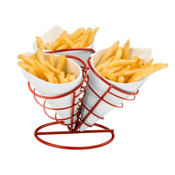 3 frī kartupeļu trauciņu turētāja komplekts Premier Housewares-image-1