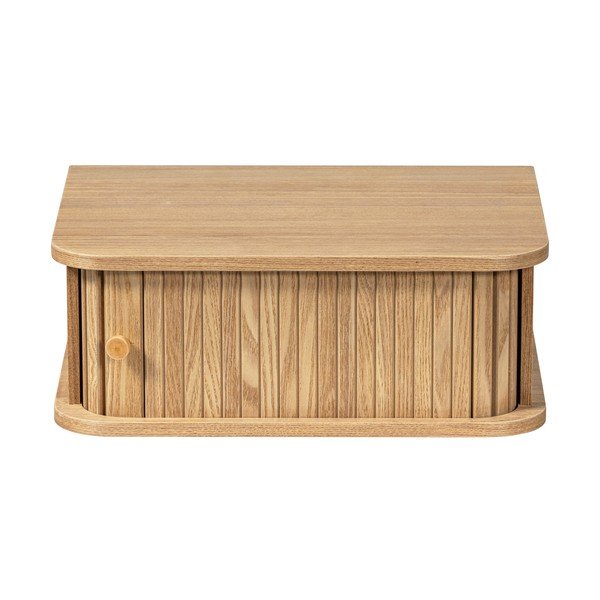 Dabīga toņa piekarināms naktsskapītis ar priedes koka imitāciju Jena – WOOOD