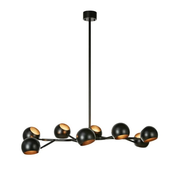 Melna piekaramā lampa ar metāla abažūru Edgar – Markslöjd