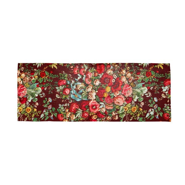 Sarkans paklājs ar kokvilnas maisījumu Velvet Atelier Still Life, 55 x 135 cm